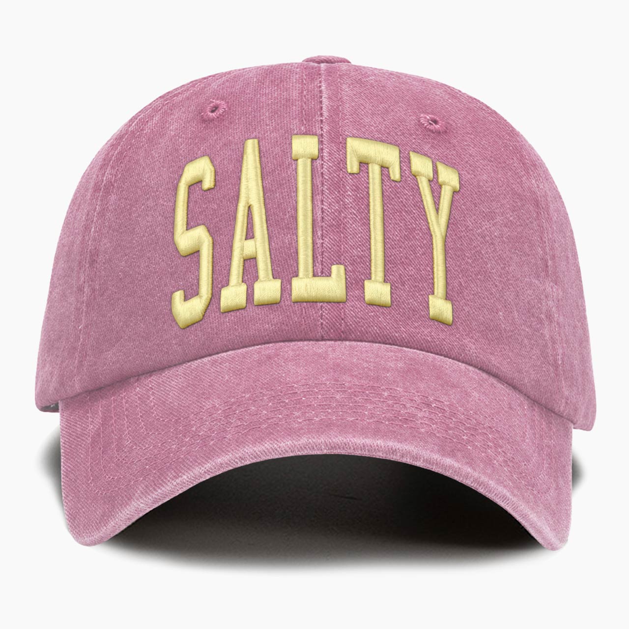 Embroidered Salty Washed Baseball Cap
