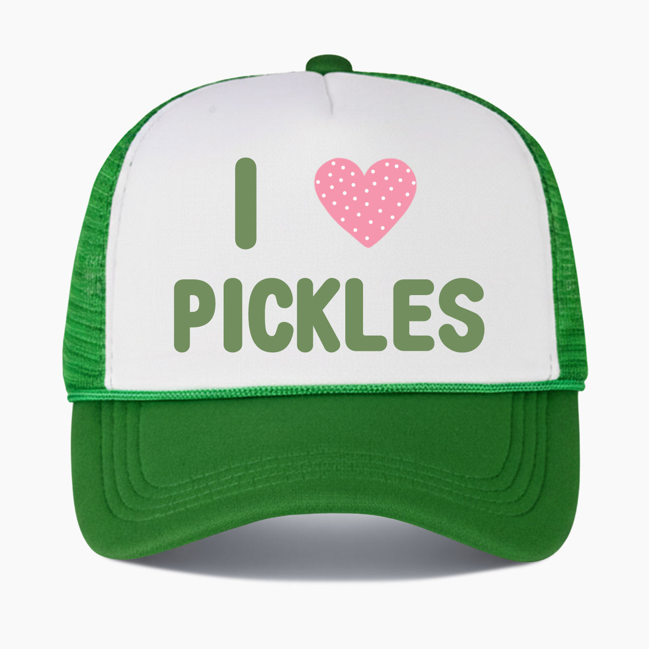 I Love Pickles Colorblock Trucker Hat