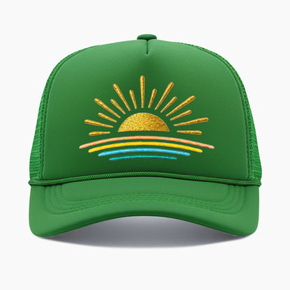 Embroidered Sunset Trucker Hat